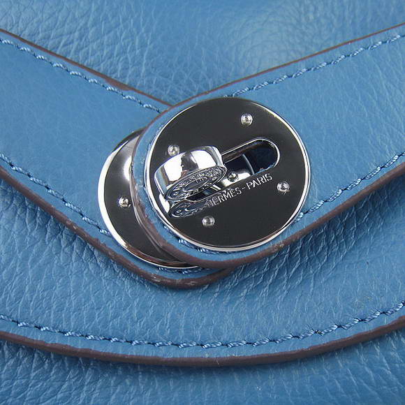 High Quality Replica Hermes Lindy 26CM Shoulder Bag Blue - Click Image to Close